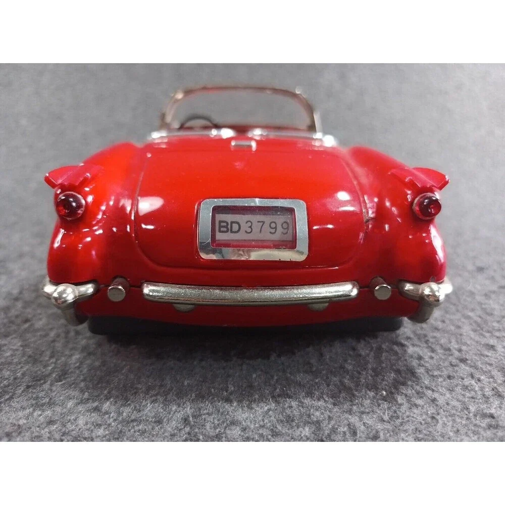 50s Fifties Tinplate Friction Car Red 1953 Corvette Roadster Missing Cassette